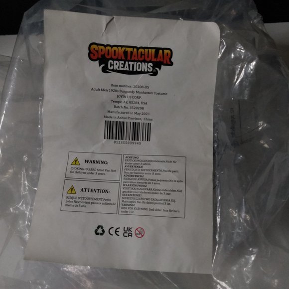 Spooktacular Creations 1920s Manhattan Mens Costume Accessories Gatsby Gangster - Picture 8 of 8